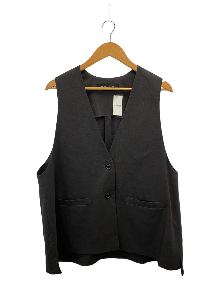mizuiro ind / ベスト/ポリエステル/GRY/無地