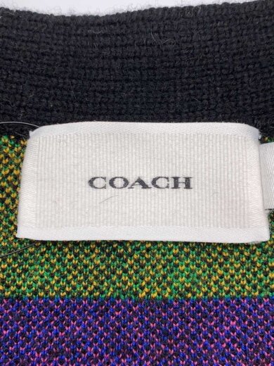 商品画像：カーディガン(厚手)/M/ウール/BLK/総柄/c8950 3