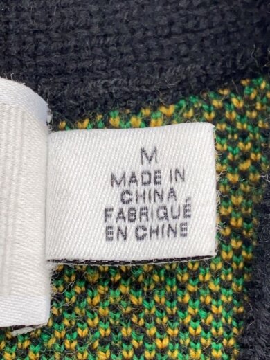 商品画像：カーディガン(厚手)/M/ウール/BLK/総柄/c8950 4