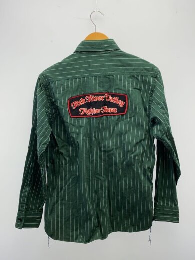商品画像：長袖シャツ/14.5/コットン/GRN/ストライプ/br26858 2