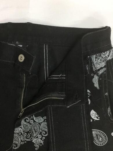 画像：その他ブランドペイズリーリメイクデニムパンツ/TLDX TTWO/ストレートパンツ/XL/コットン/ブラック3