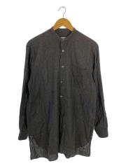 色褪せ有/ベタシャン バンドカラー/長袖シャツ/1/コットン/GRY/K01-02006