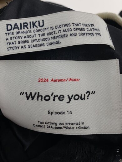 画像：DAIRIKUつなぎ/L/レーヨン/ブラック/24AW A-24