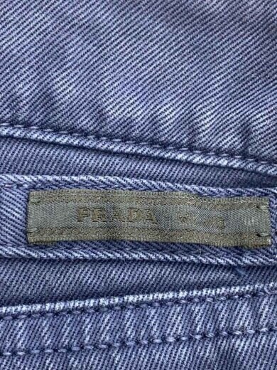 画像：PRADAスキニーパンツ/26/コットン/ネイビー/無地4