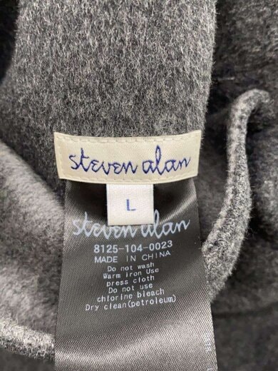 商品画像：ベルテッドダブルロングコート//L/ウール/GRY/無地/8125-104-0023 3