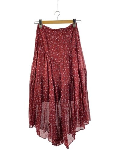 商品画像：ロングスカート/34/コットン/RED/総柄/JU1173-20A051E// 1