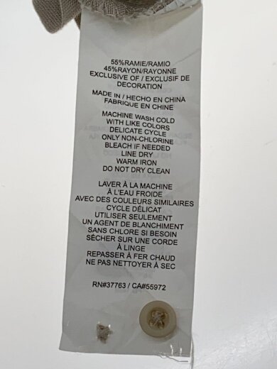 商品画像：半袖シャツ/XL/リネン/BEG// 5