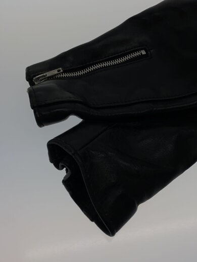 商品画像：シングルライダースジャケット/32/牛革/BLK/無地 4