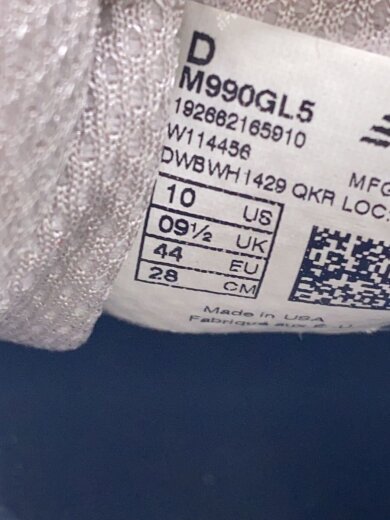 商品画像：M990//グレー/28cm/GRY 5