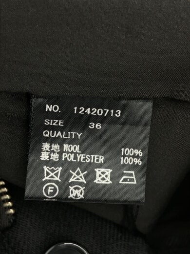 商品画像：Lowwaist Wool Trousers/ボトム/FREE/ウール/BLK/無地/12420713 5