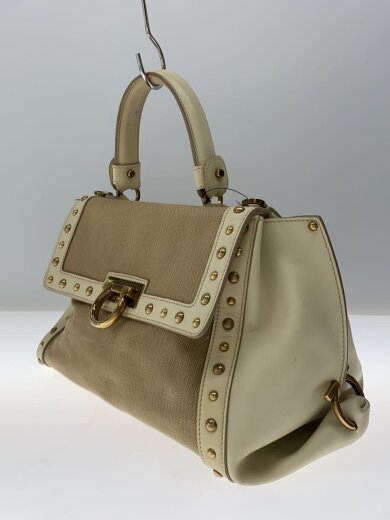 商品画像：ハンドバッグ/キャンバス/BEG/無地 2