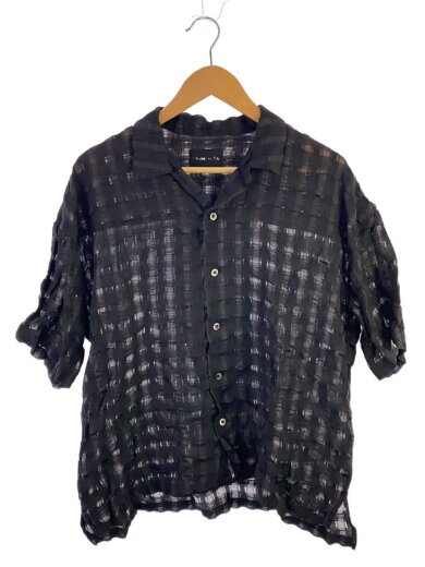 商品画像：SHEER CHECK JACQUARED S/S SHIRTS/FREE/レーヨン/BLK/EPWH69 1
