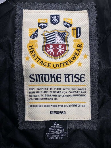商品画像：SMOKER RISE/スタジャン/XL/ウール/BLK 3