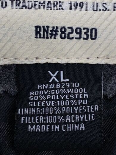 商品画像：SMOKER RISE/スタジャン/XL/ウール/BLK 4