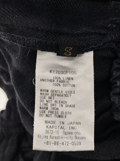 商品画像：つなぎ/オールインワン/S/リネン/BLK/K17030P105 5