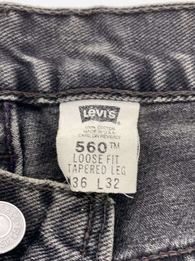 商品画像：パンツ/36/デニム/BLK/560-0260/ボタン裏511 5