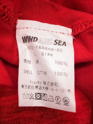 商品画像：Tシャツ/L/コットン/RED/WDS-Y&S2nd-02 4