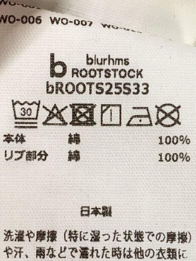 商品画像：Tシャツ/コットン/WHT/無地/bROOTS25S33 4