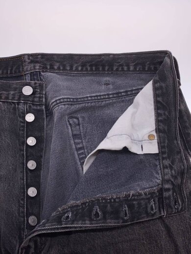 画像：Levi’sストレートパンツ/40/コットン/BLK/501-06603