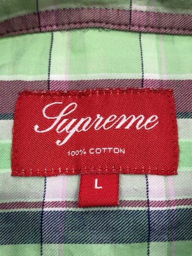 商品画像：12SS/Prep Plaid Shirt/長袖シャツ/L/コットン/GRN/チェック// 3