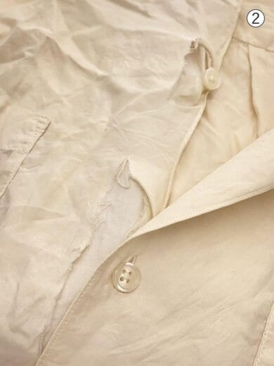 商品画像：長袖シャツ/XL/シルク/CRM 7