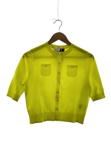 商品画像：ファインポリエステルハーフスリーブポケットカーディガン/S/YLW/39-02-31-02005 1