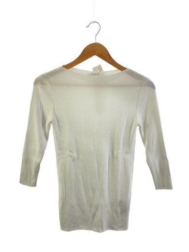 商品画像：ギザコットンリブボートネックプルオーバー/FREE/コットン/WHT/23-02-51-02016 1