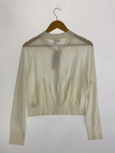 商品画像：コットンストレッチエアリーニットジップアップブルゾン/FREE/コットン/WHT/22-02-51-02304 2