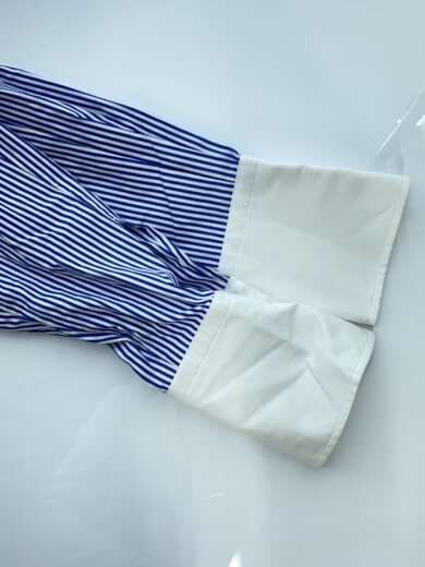 商品画像：長袖シャツ/FREE/コットン/BLU/ストライプ/39-01-34-01002// 6
