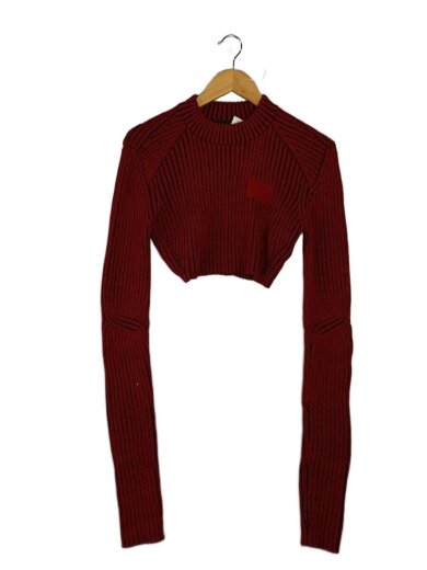 商品画像：ニット・セーター(薄手)/FREE/ウール/RED/1121030502 1
