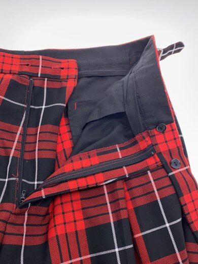 商品画像：TAILORED BONDAGE DRESS PANTS/ボンテージパンツ/48/RED/チェック/KL943 3