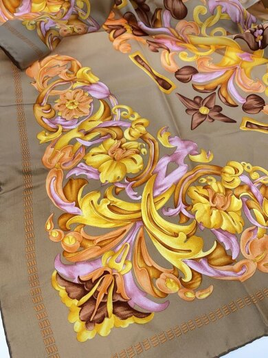 商品画像：ストール/シルク/マルチカラー/総柄/レディース 2