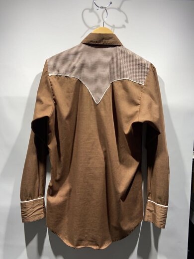 商品画像：70s/カーボーイシャツ/BRW/無地 2