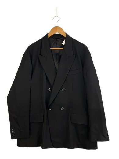 商品画像：テーラードジャケット/2/ウール/BLK/無地/M763-J50-100 1