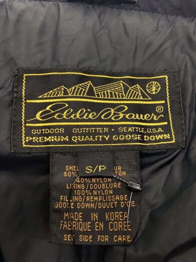 画像：EDDIE BAUER80-90s/ロングダウンジャケット/S/コットン/BLK/無地3