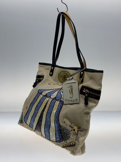 画像：COACHバッグ/キャンバス/BEG/149982