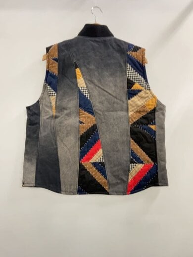 商品画像：25FW/Patchwork Quilt Work Vest/パッチワークベスト/3/コットン/25fw-v-01// 2