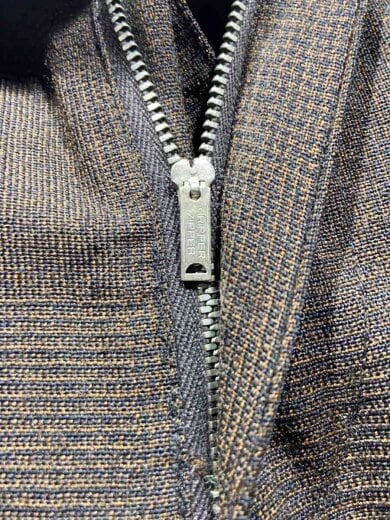 商品画像：VI/推定60s/GRIPPER ZIPPER/スラックスパンツ/ウール/BRW/チェック/破れ有 4