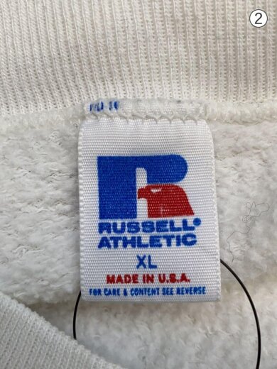 商品画像：R/スウェット/XL/コットン/WHT/プリント 3
