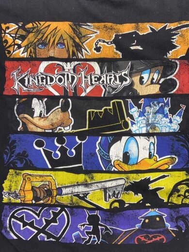 商品画像：VT/KINGDOM HEARTS/ゲーム/アニメTシャツ/XXL/コットン/BLK 5