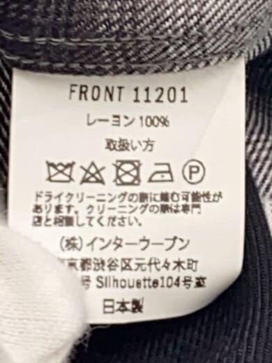 商品画像：FRONT 11201/RAYON GABARDINE OPEN COLLAR SHIRT/XL/レーヨン/BLK// 4