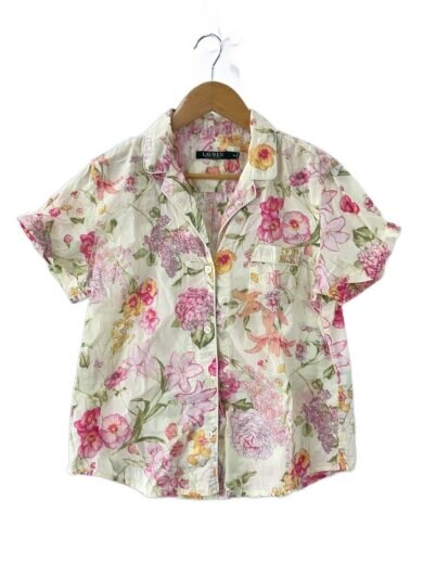 商品画像：20SS/半袖パジャマシャツ/M/コットン/マルチカラー/花柄/LN11700// 1