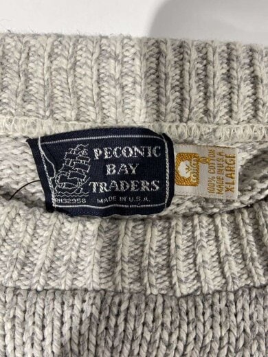 商品画像：R/PECONIC BAY TRADERS/90s/USA製/ニット・セーター(厚手)/XL/コットン/GRY// 3