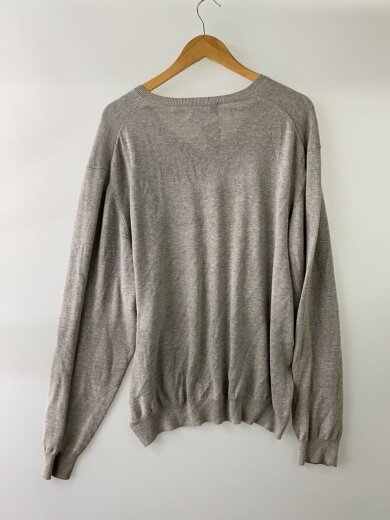商品画像：B/Vネックニット・セーター(薄手)/XL/コットン/GRY/無地// 2