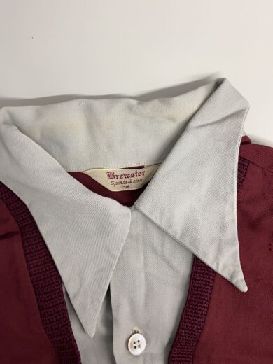 商品画像：VI/50s/Brewster/ロカビリー/プルオーバー/長袖シャツ/M/レーヨン/BRD 4