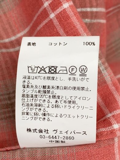 商品画像：26SS/CROSS SHIRTS/one/コットン/PNK/シャドウチェック/JN-SS26-009// 4