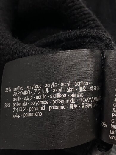 商品画像：ニットコンビレザージャケット/S/フェイクレザー/BLK/8281/419/800// 4