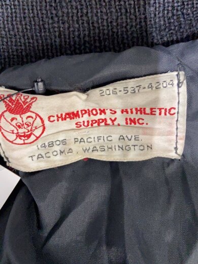 商品画像：VI/CHAMPION ATHLETIC SUPPLY INC/70s/80s/スタジャン/42/ウール/BLK// 3