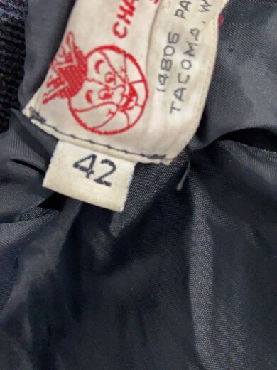 商品画像：VI/CHAMPION ATHLETIC SUPPLY INC/70s/80s/スタジャン/42/ウール/BLK// 4