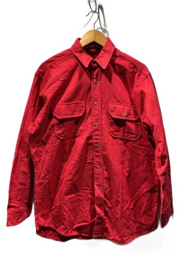 商品画像：R/90s/USA製/長袖シャツ/15/コットン/RED 1
